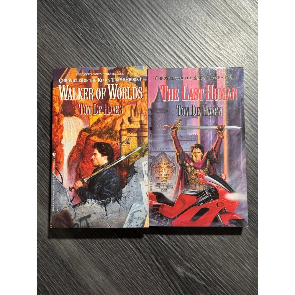 Two vintage paperback books by Tom De Haven